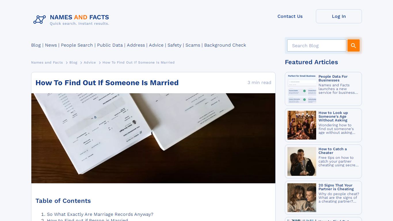 How To Find Out If Someone Is Married - Names and Facts
